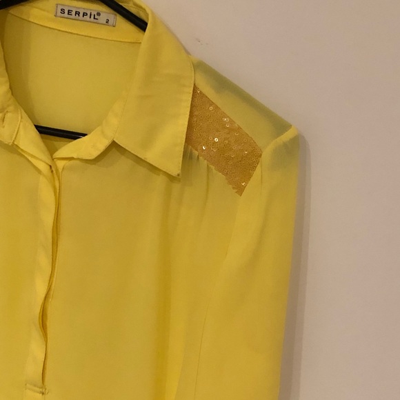 Yellow high Low top - Picture 2 of 3